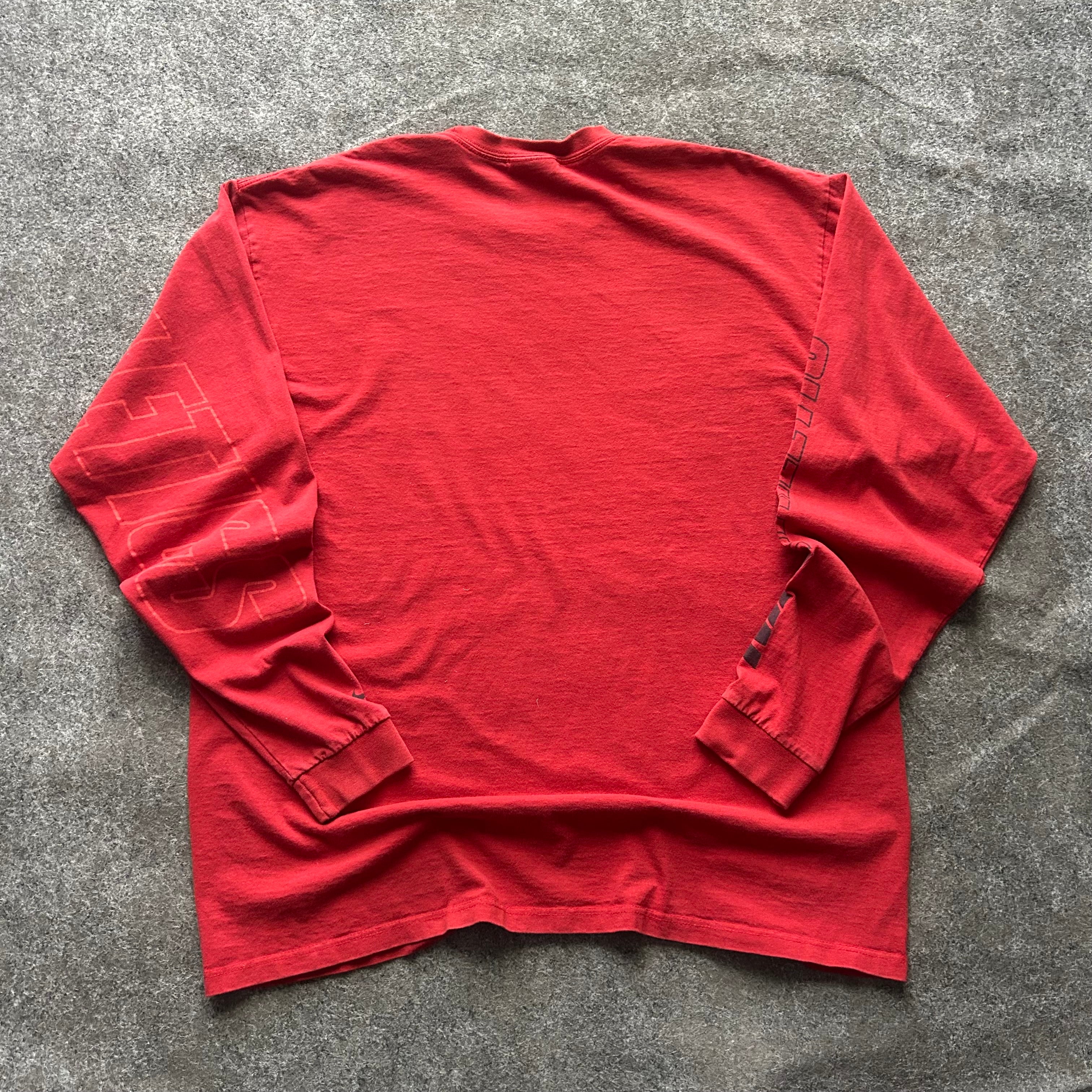Vintage Nike Athletics Long Sleeve Spell Out Shirt