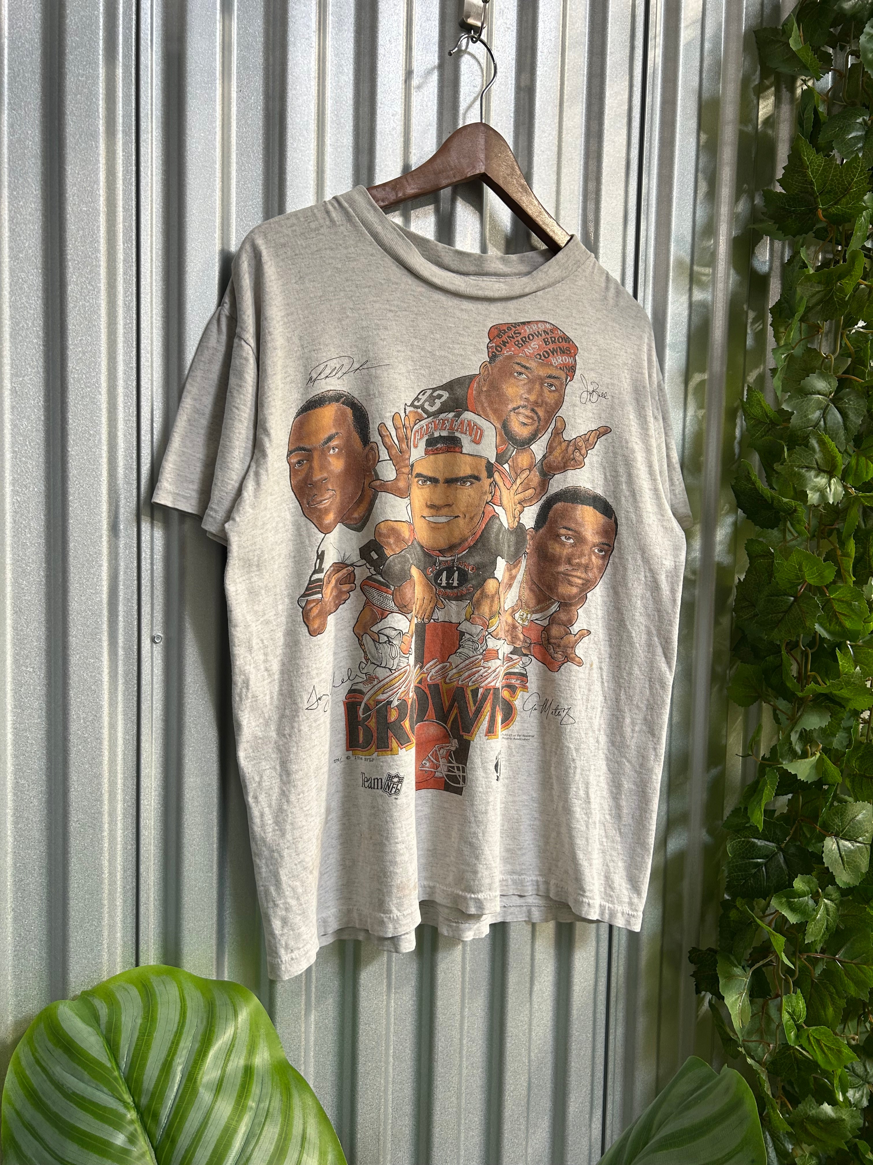 Vintage Cleveland Browns Caricature T-shirt - Size Large