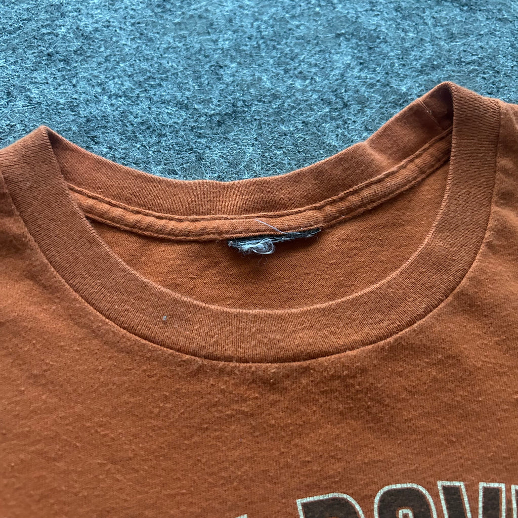 Vintage Harley Davidson Cowboys Alamo City Orange T-shirt