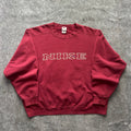 Vintage Nike Burgundy Spell Out Crewneck
