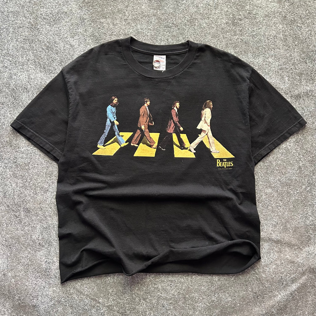 Vintage The Beatles Abbey Road Band Cropped T-shirt