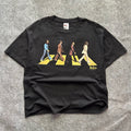 Vintage The Beatles Abbey Road Band Cropped T-shirt