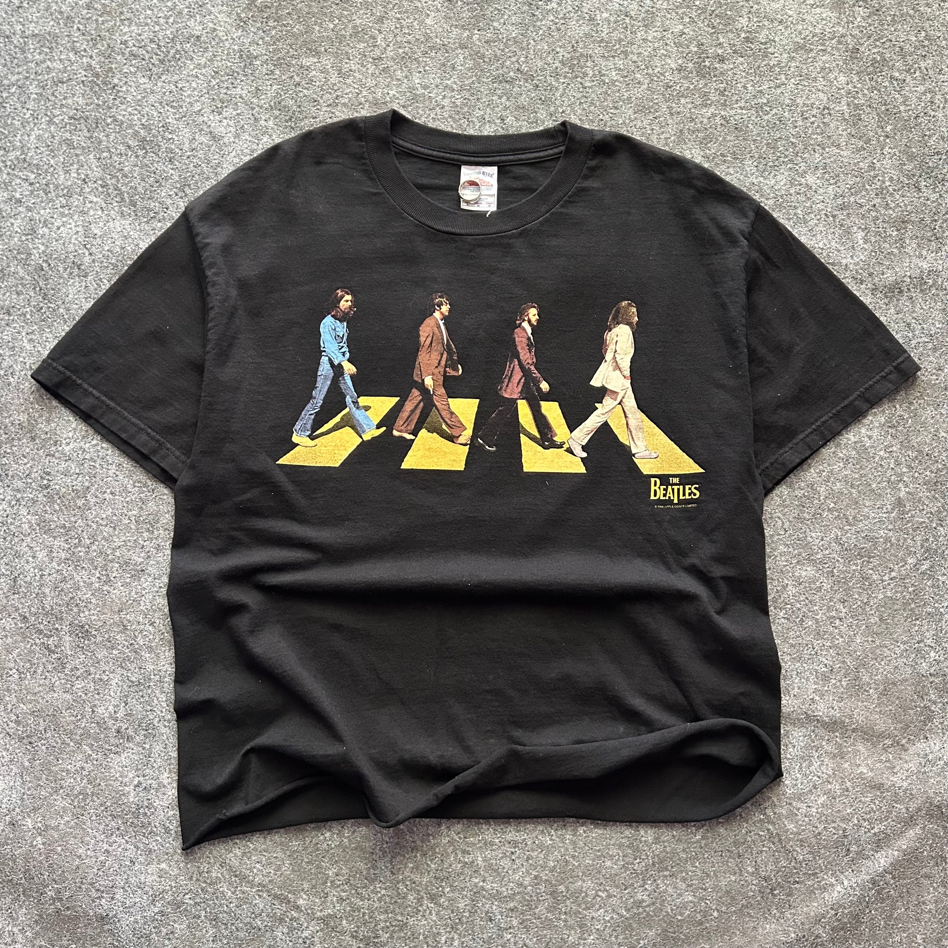 Vintage The Beatles Abbey Road Band Cropped T-shirt