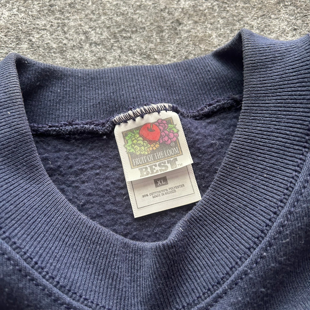 Vintage Nike Air Embroidered Navy Bootleg Crewneck