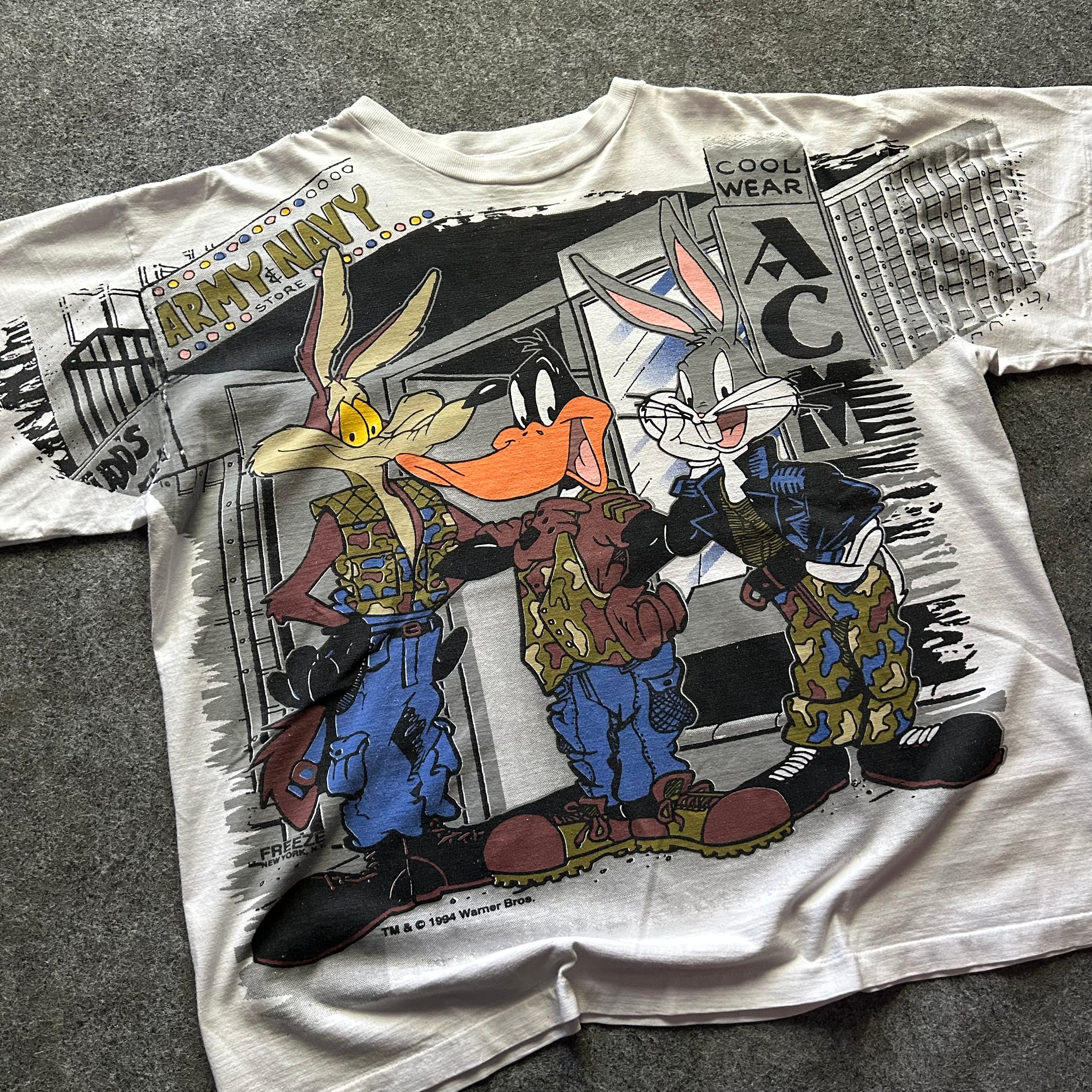 Vintage Warner Bros. Army & Navy Made In America AOP T-shirt