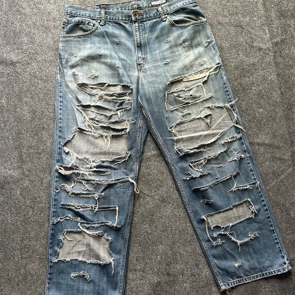 Vintage Thrashed Silvertab Baggy Levi’s Blue Jeans