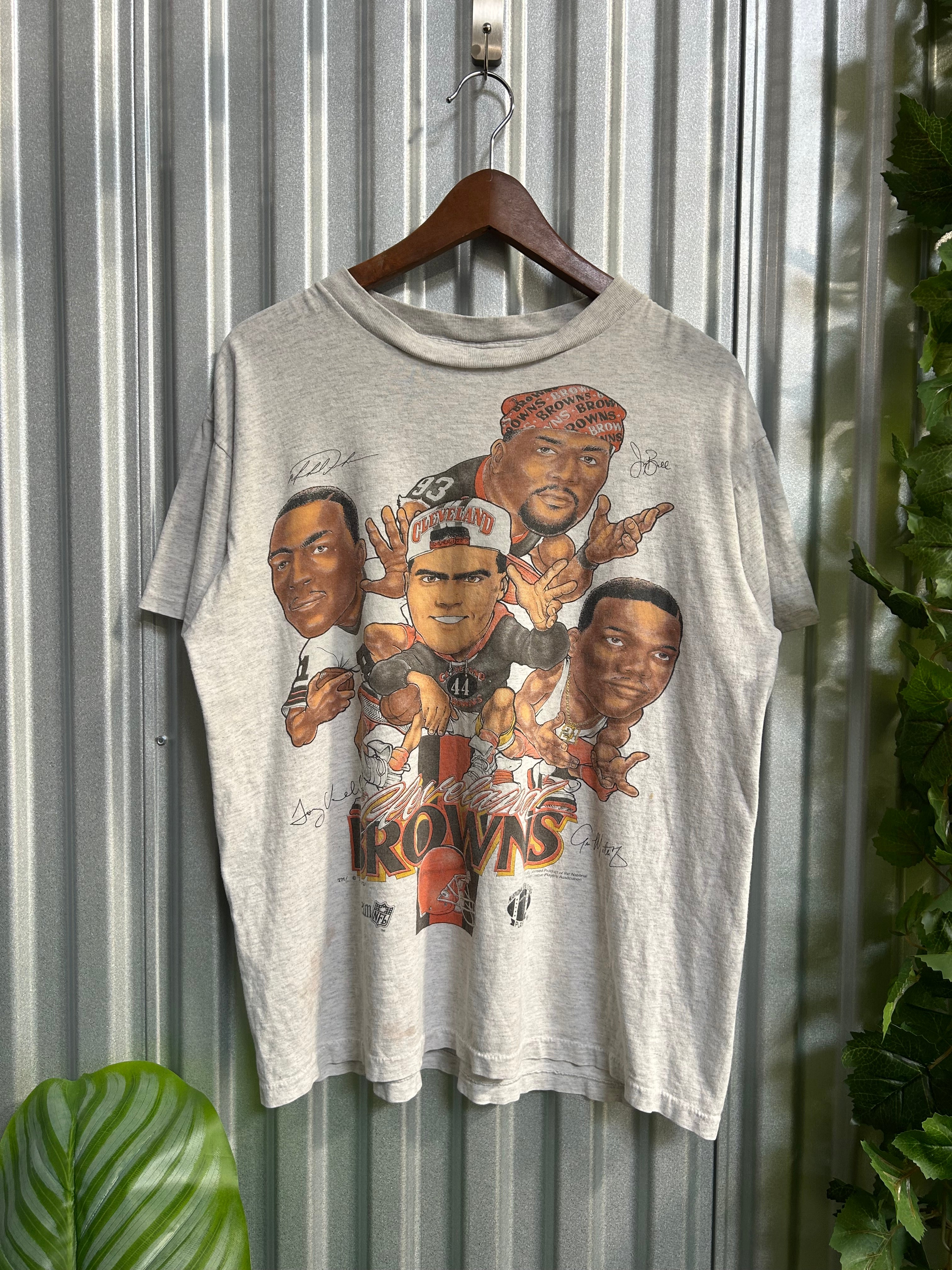 Vintage Cleveland Browns Caricature T-shirt - Size Large