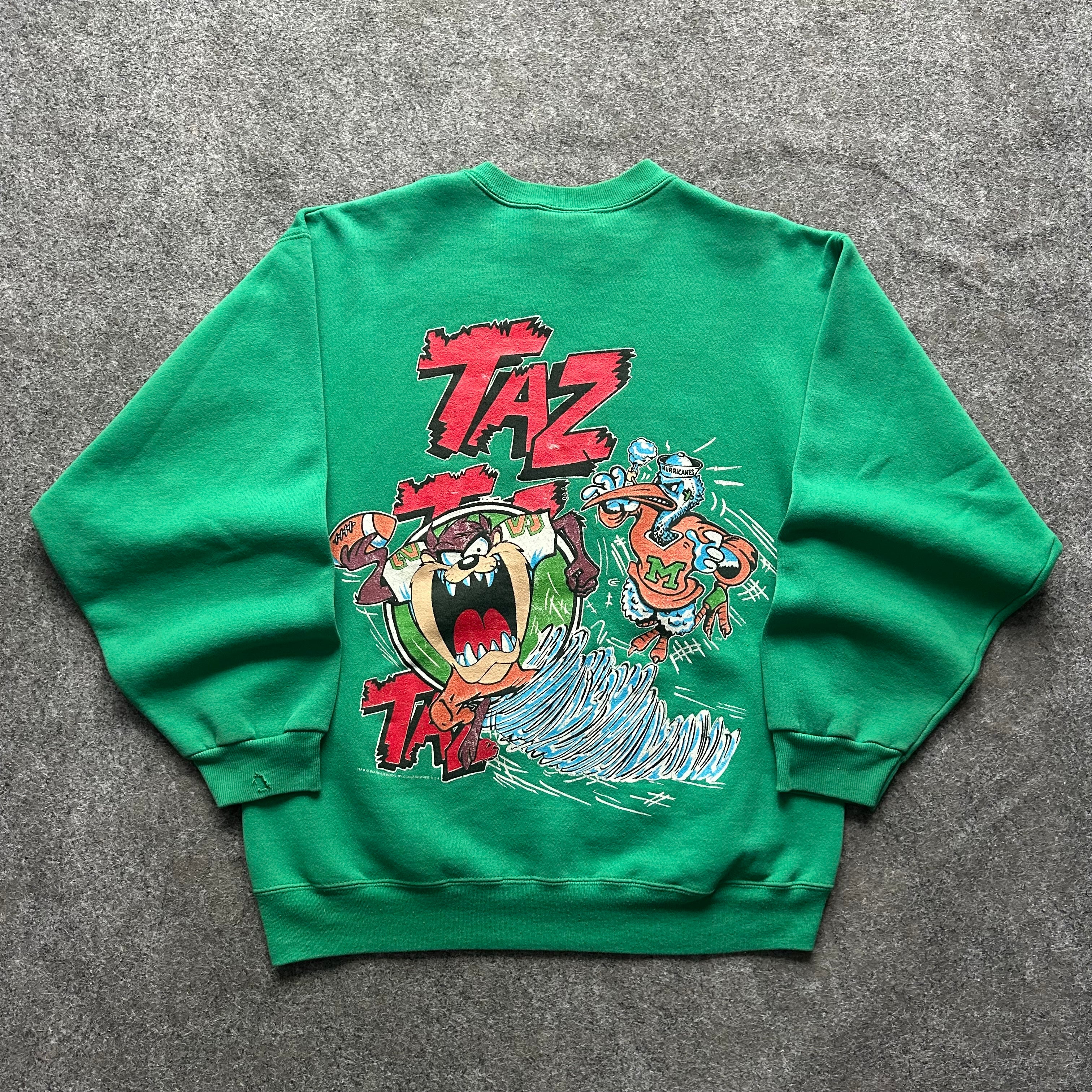 Vintage Miami Hurricanes Tasmanian Devil Crewneck