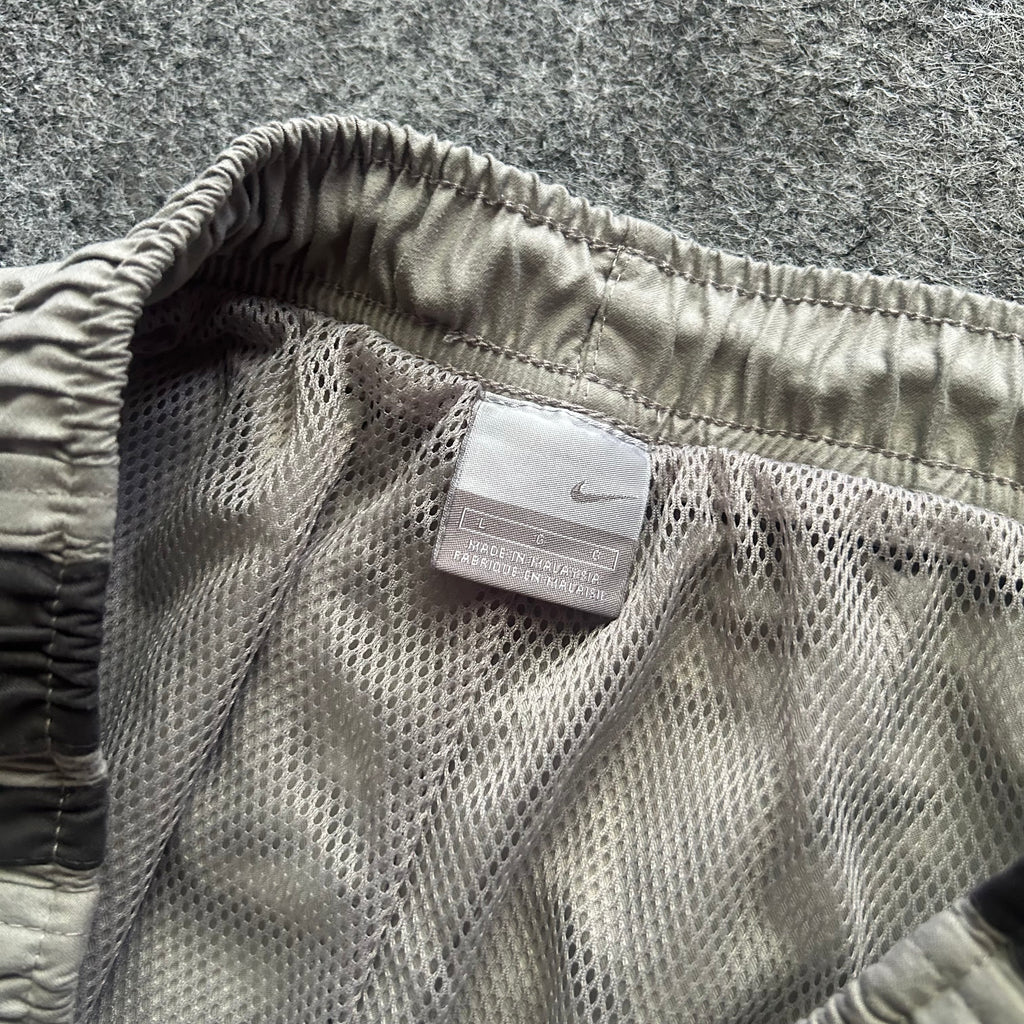 Vintage Nike Y2K Gray Striped Track Pants