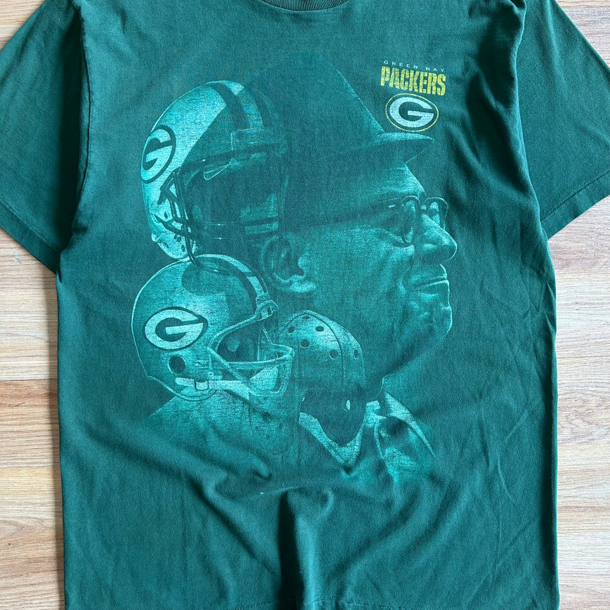 Vintage Green Bay Packers Vince Lombardi T-shirt - Size Large