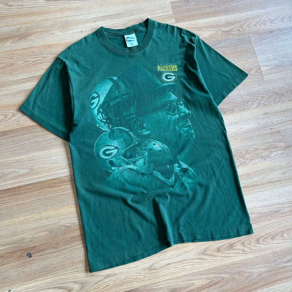 Vintage Green Bay Packers Vince Lombardi T-shirt - Size Large