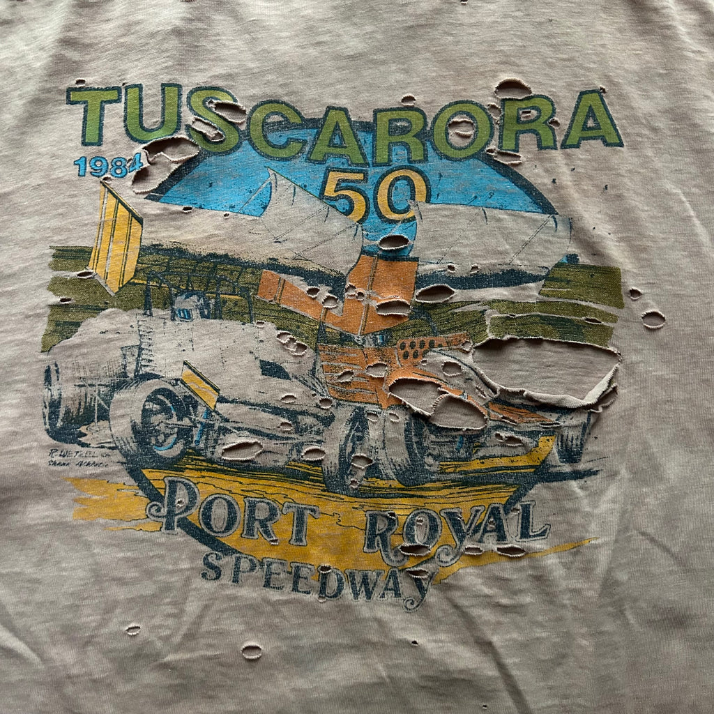 Vintage Thrashed Tuscarora Speedway T-shirt