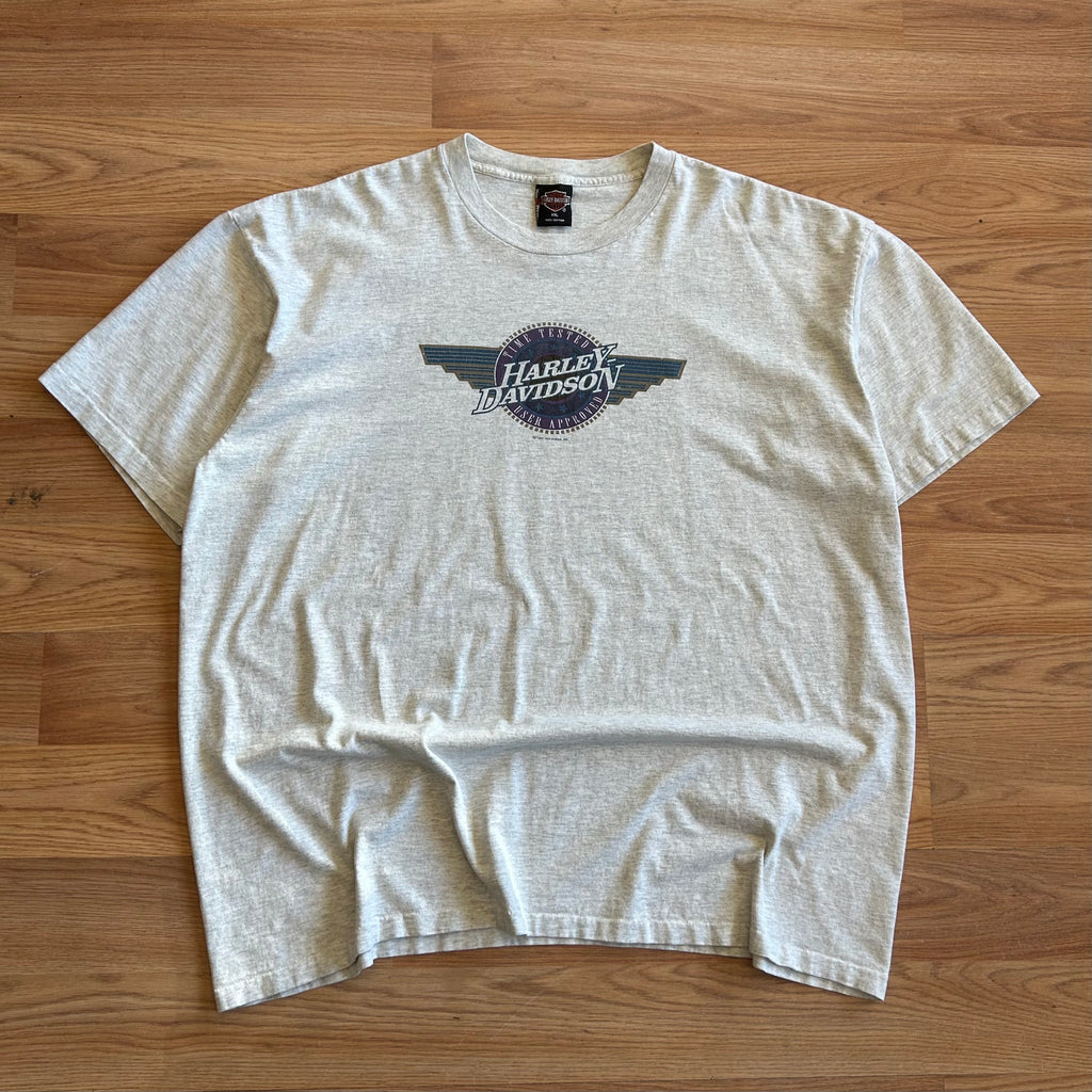 Vintage Harley Davidson Center Wing Graphic Black Hills T-shirt - Size 2XL