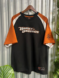 Vintage Harley Davidson Center Spell-out Jersey T-shirt - Size XL