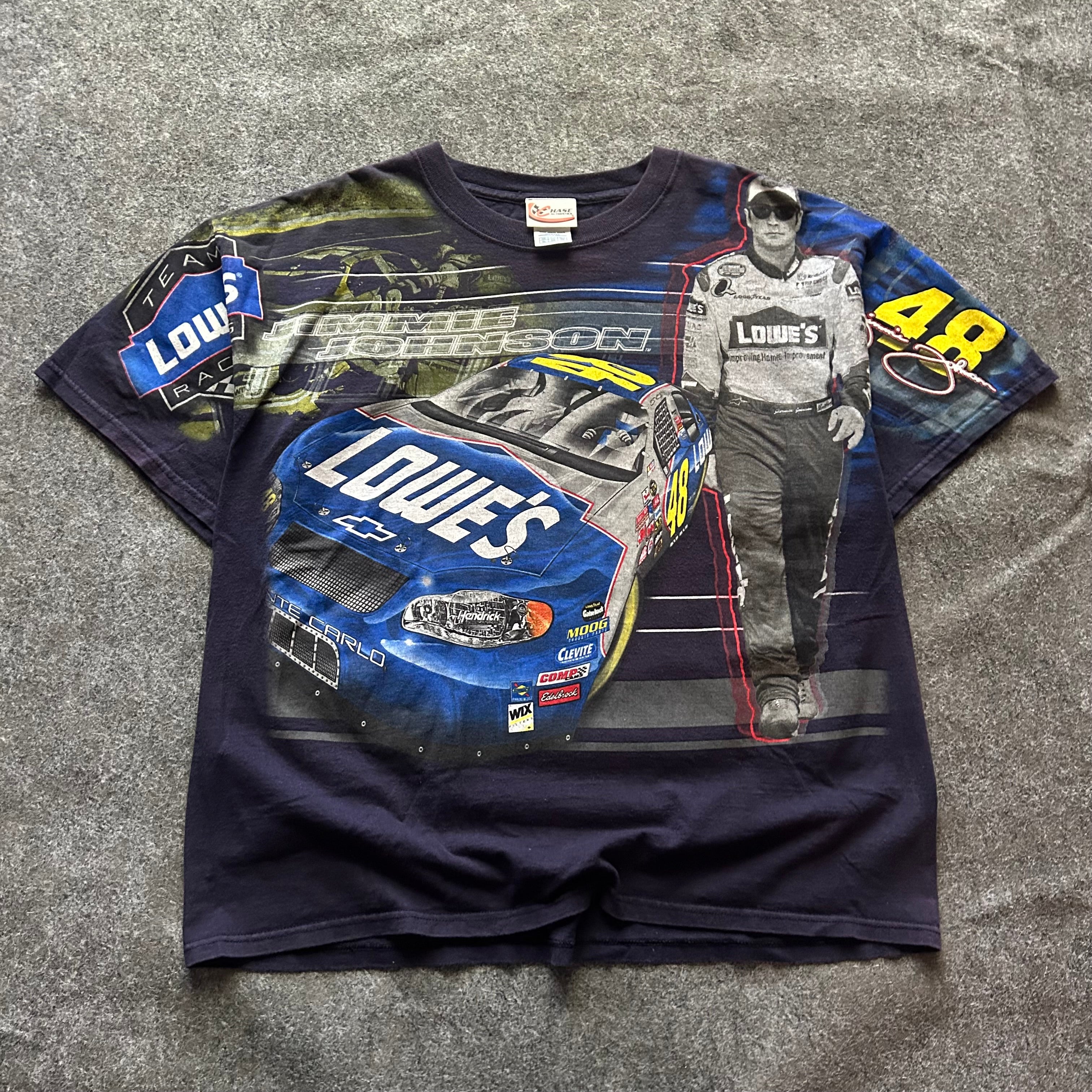 Vintage Jimmie Johnson Lowe’s NASCAR AOP T-shirt