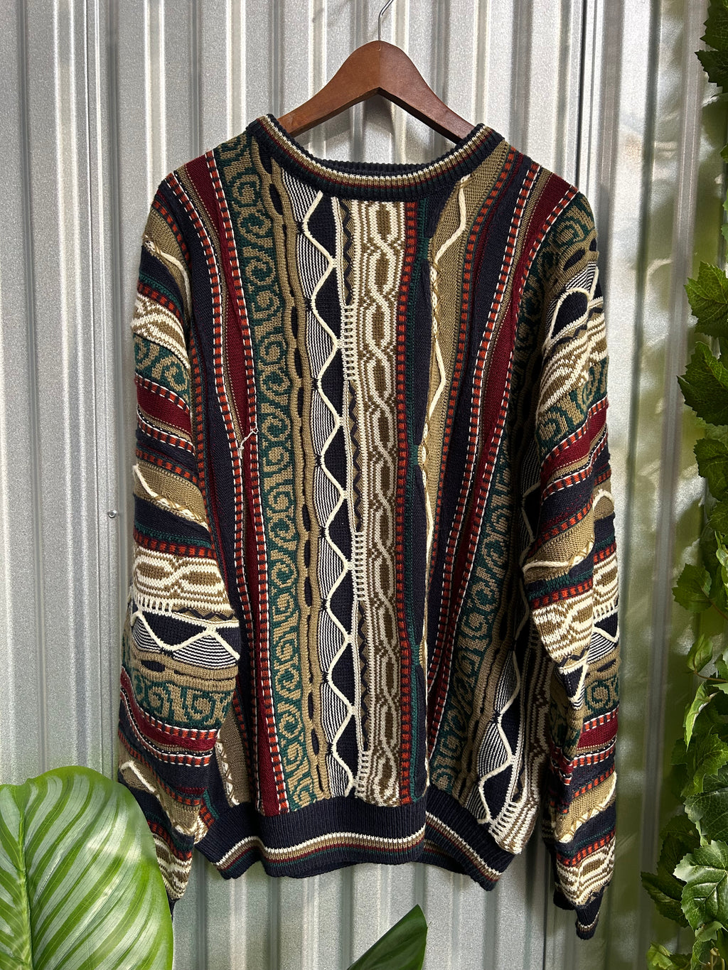 Vintage Coogi Styled Stat XX Knit Sweater - Size Large