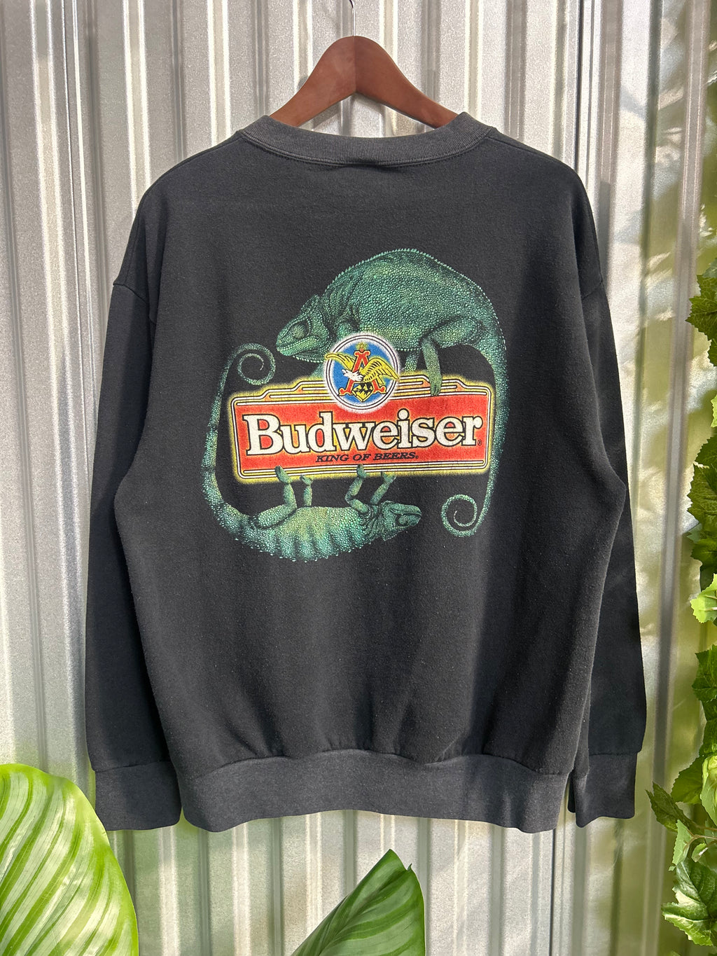 Vintage Budweiser Chameleon AOP Crewneck - Size Xl