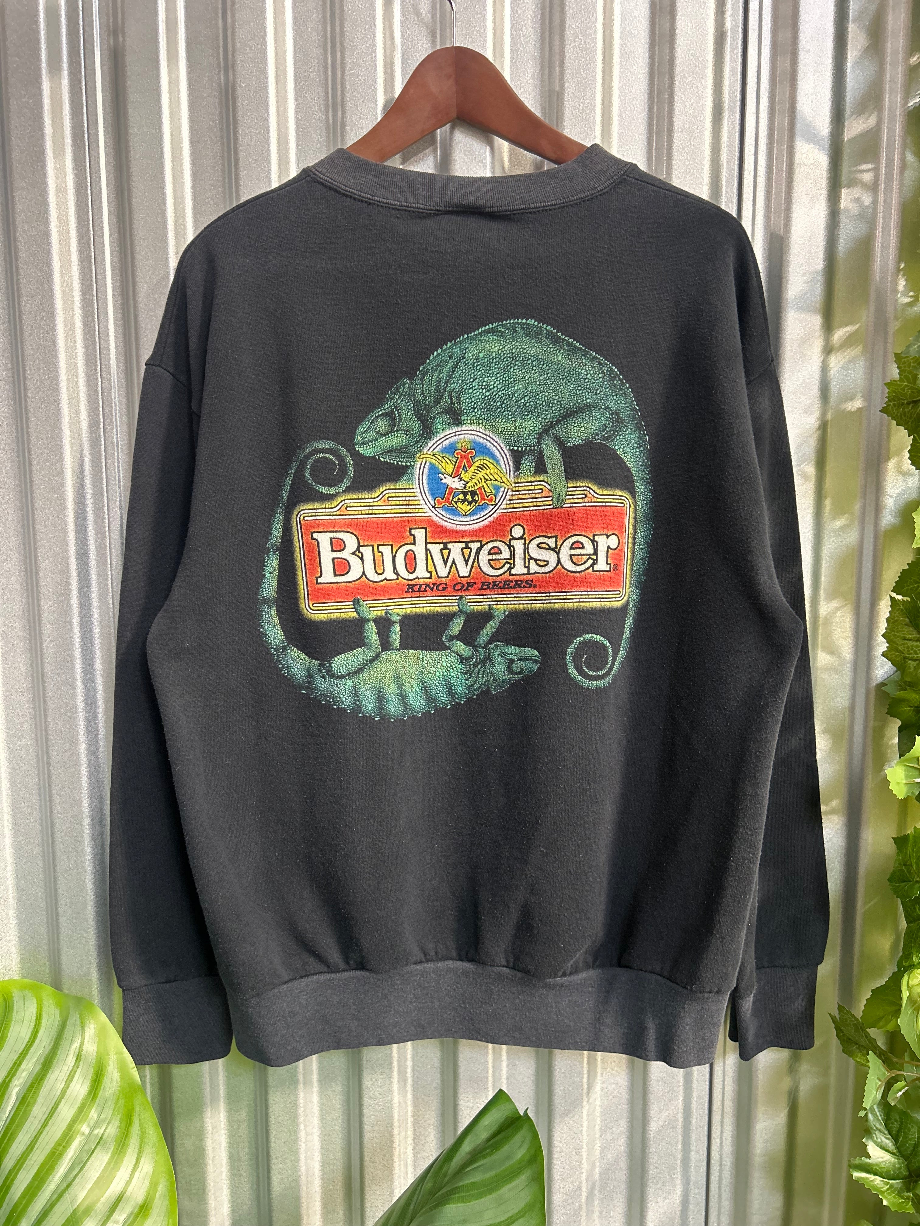 Vintage Budweiser Chameleon AOP Crewneck - Size Xl