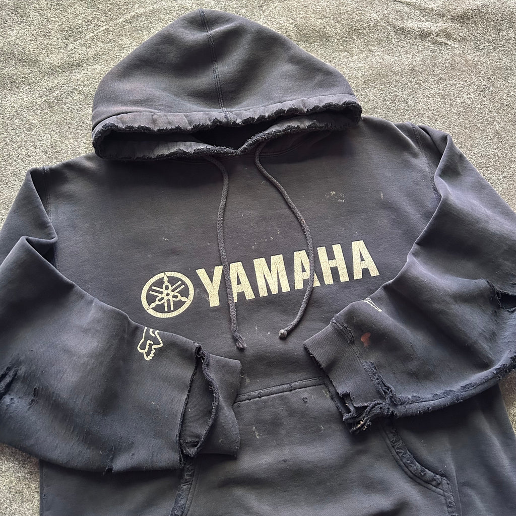 Vintage Thrashed Yamaha Fox Racing Hoodie