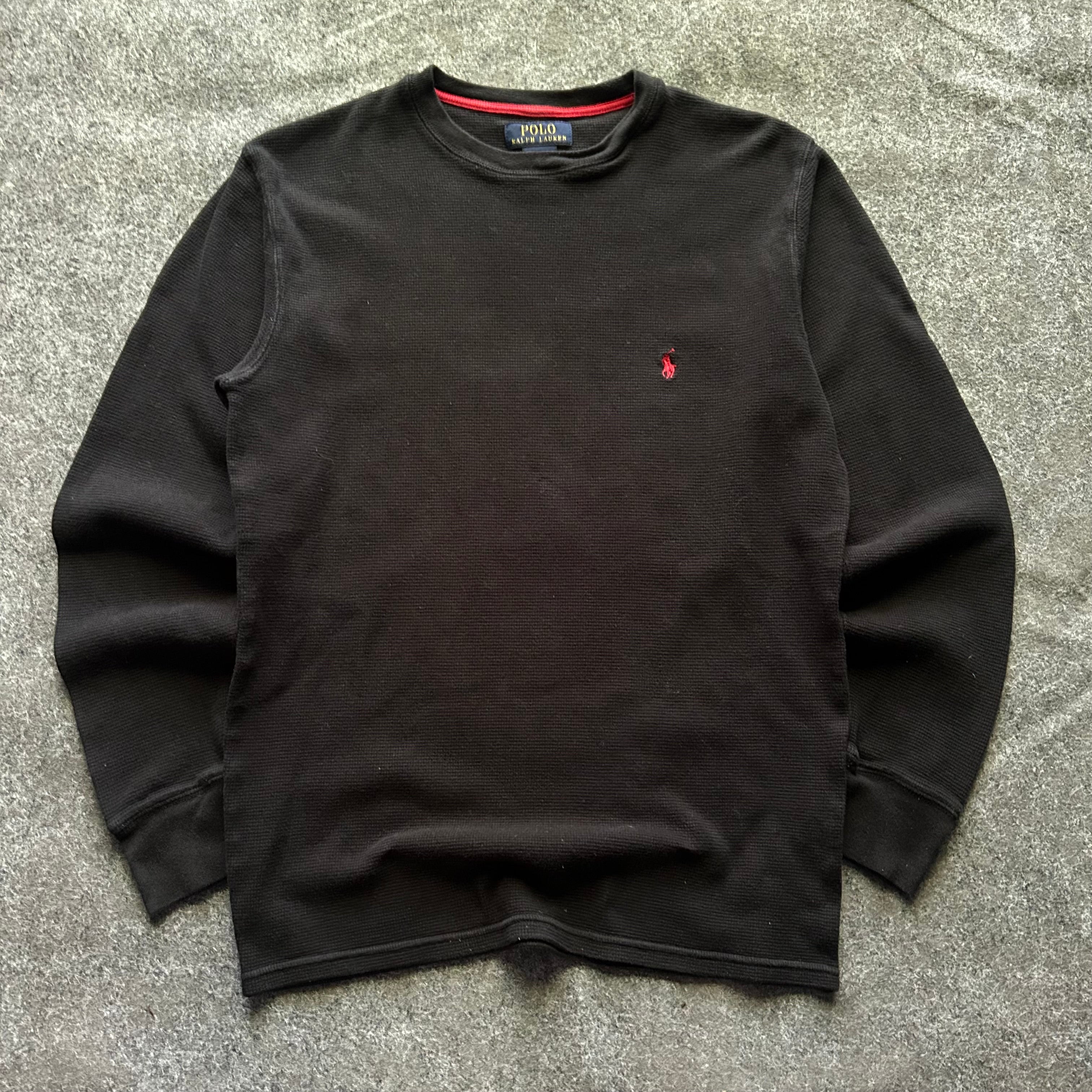 Vintage Polo Ralph Lauren Black Thermal