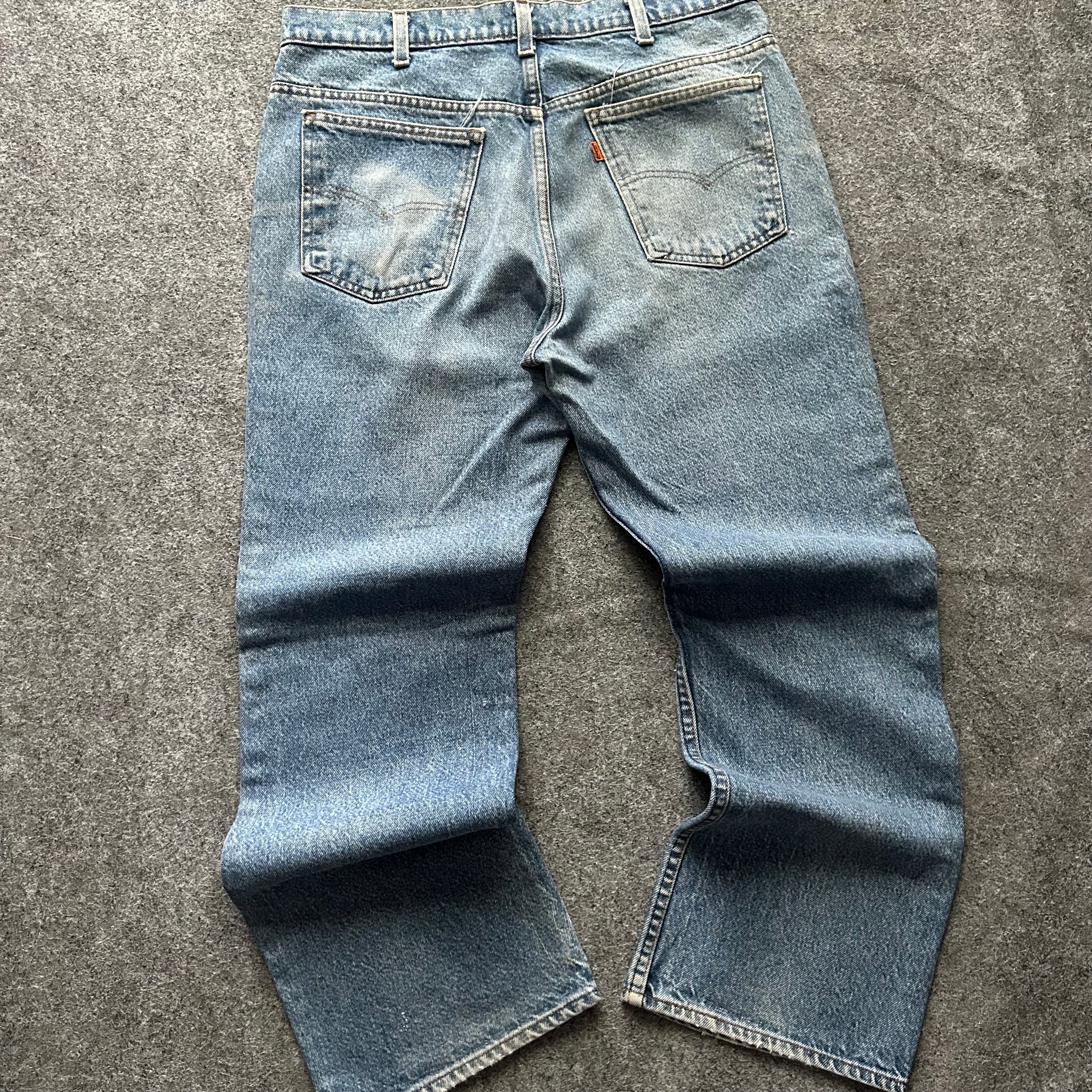 Vintage Faded Blue Levi’s Orange Tab Jeans