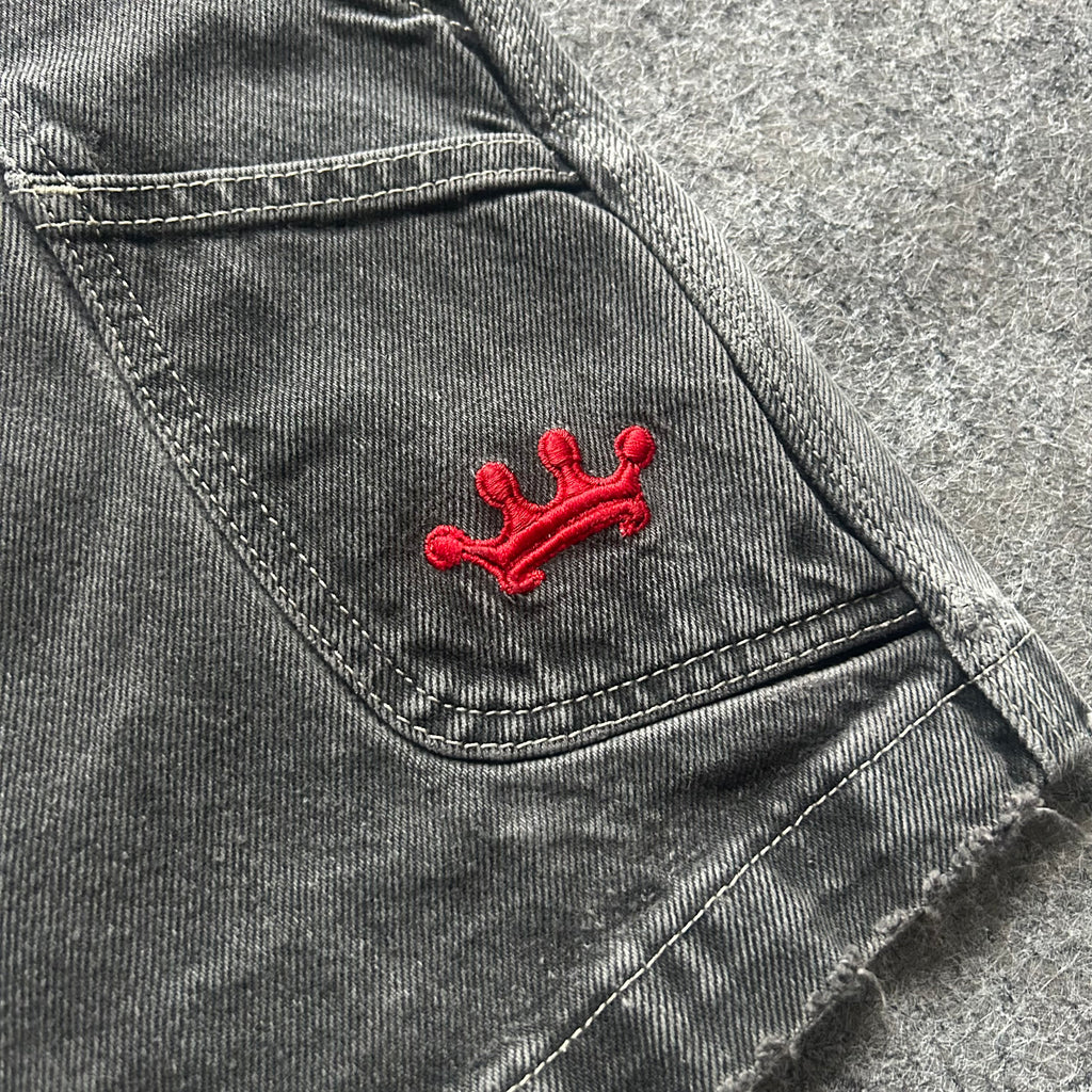 Vintage JNCO Crown Baggy Black Jorts