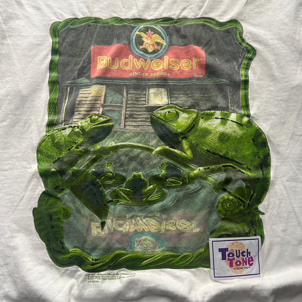 Vintage Budweiser Chameleon Touch Tone T-shirt