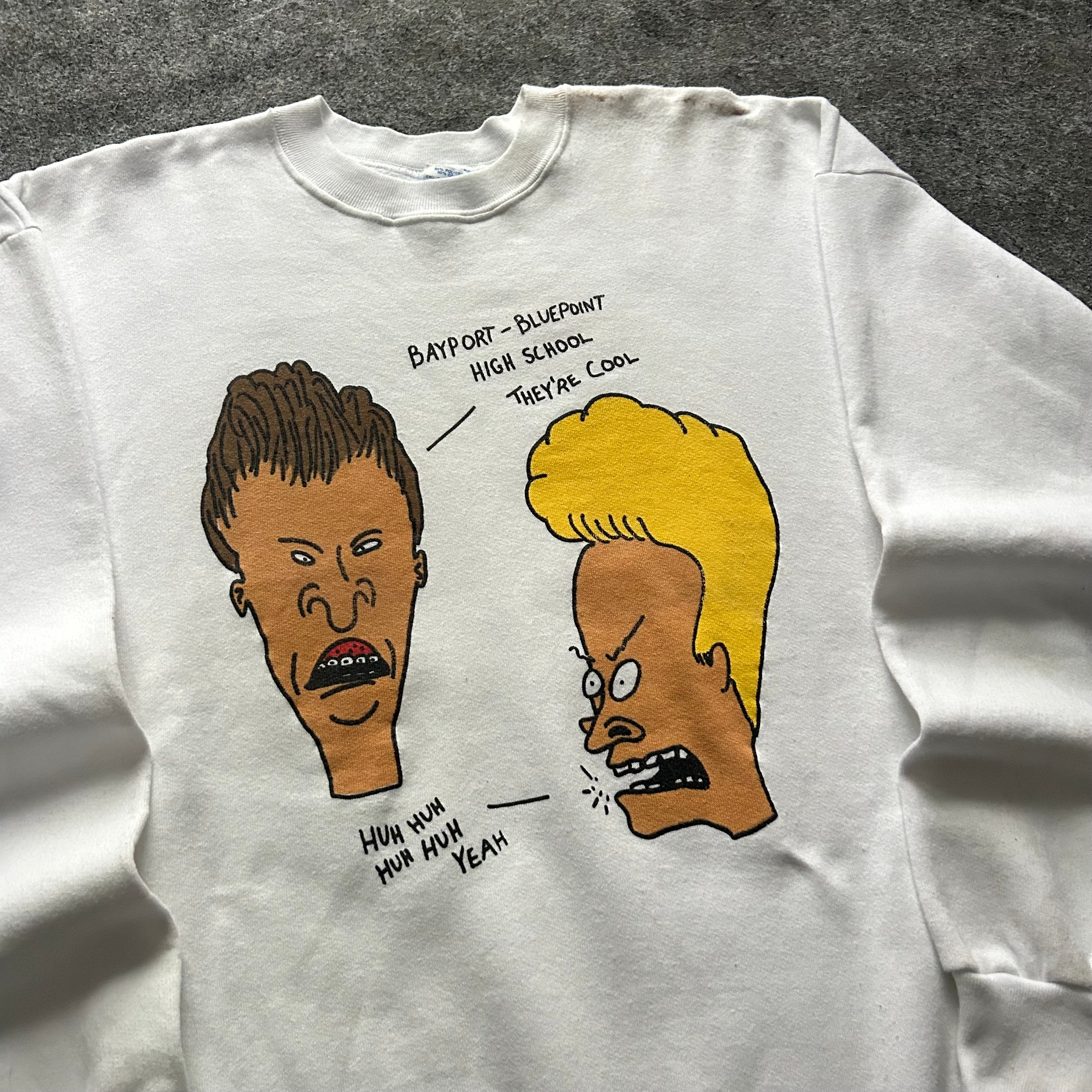 Vintage Beavis & Butthead Bluepoint High School Disney Crewneck