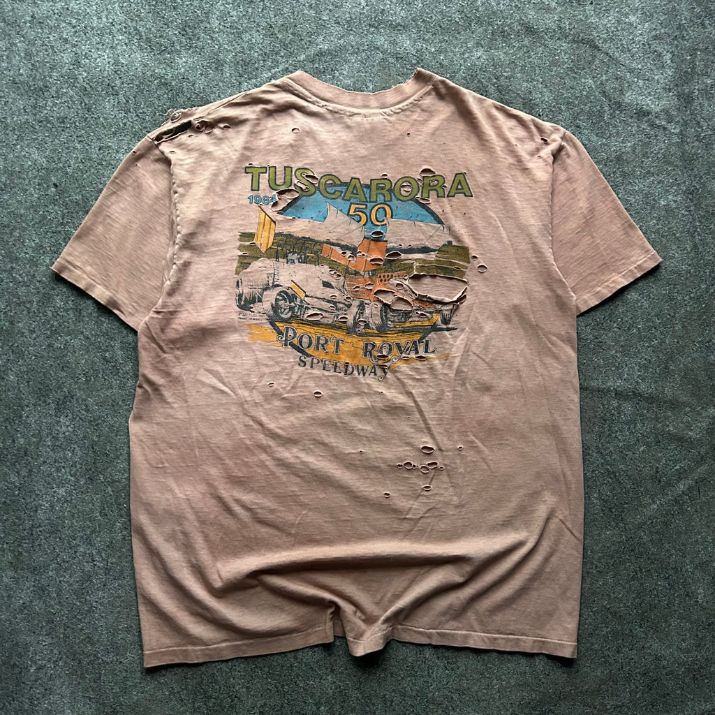 Vintage Thrashed Tuscarora Speedway T-shirt