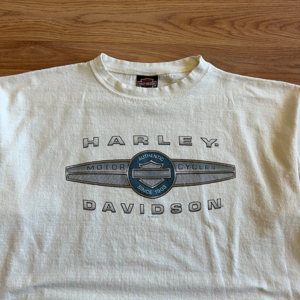 Vintage Harley Davidson Center Wing T-shirt - Size 2XL