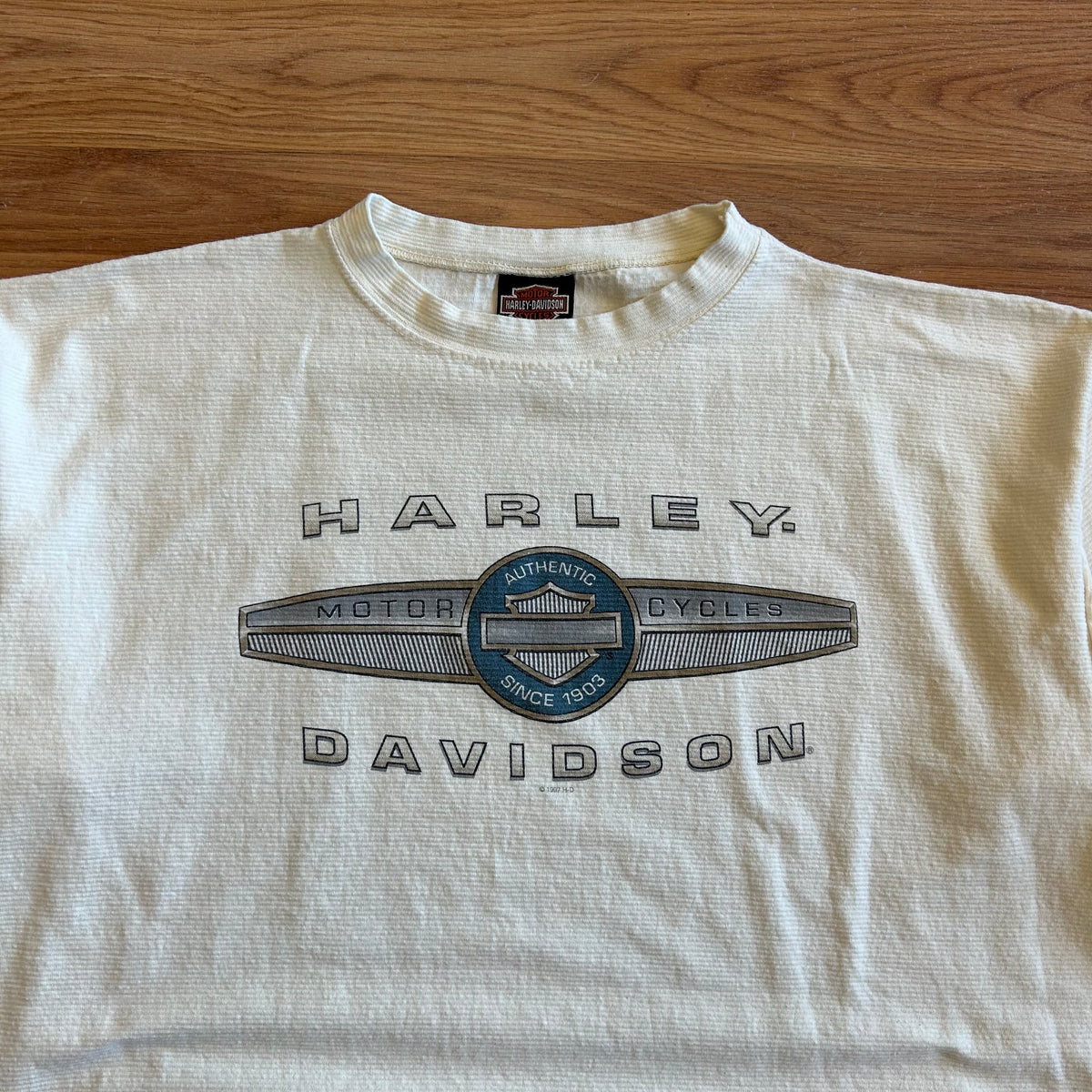 Vintage Harley Davidson Center Wing T-shirt - Size 2XL