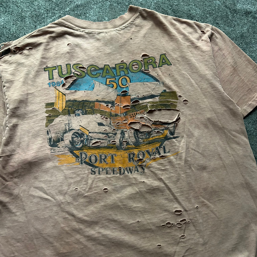 Vintage Thrashed Tuscarora Speedway T-shirt